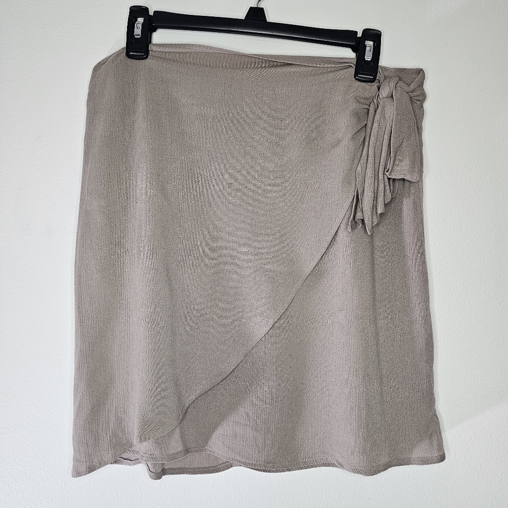 JustFab Wrap Tie Skirt Sz L - Picture 2 of 9